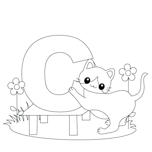 Preschool Worksheets C is for Cat