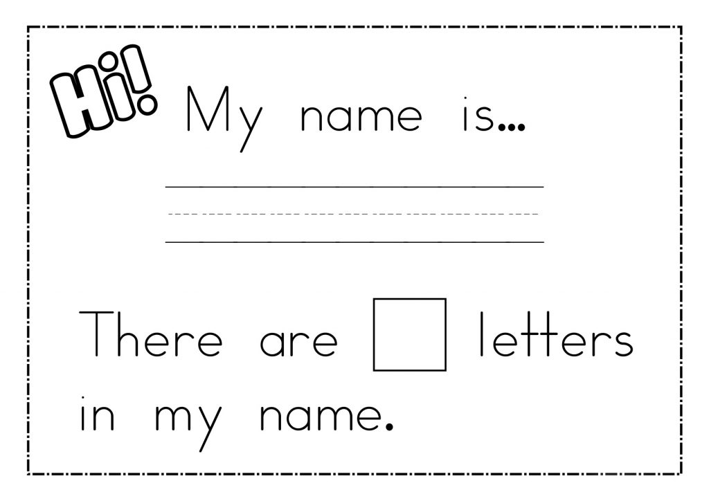 Preschool Worksheets - Count Letters