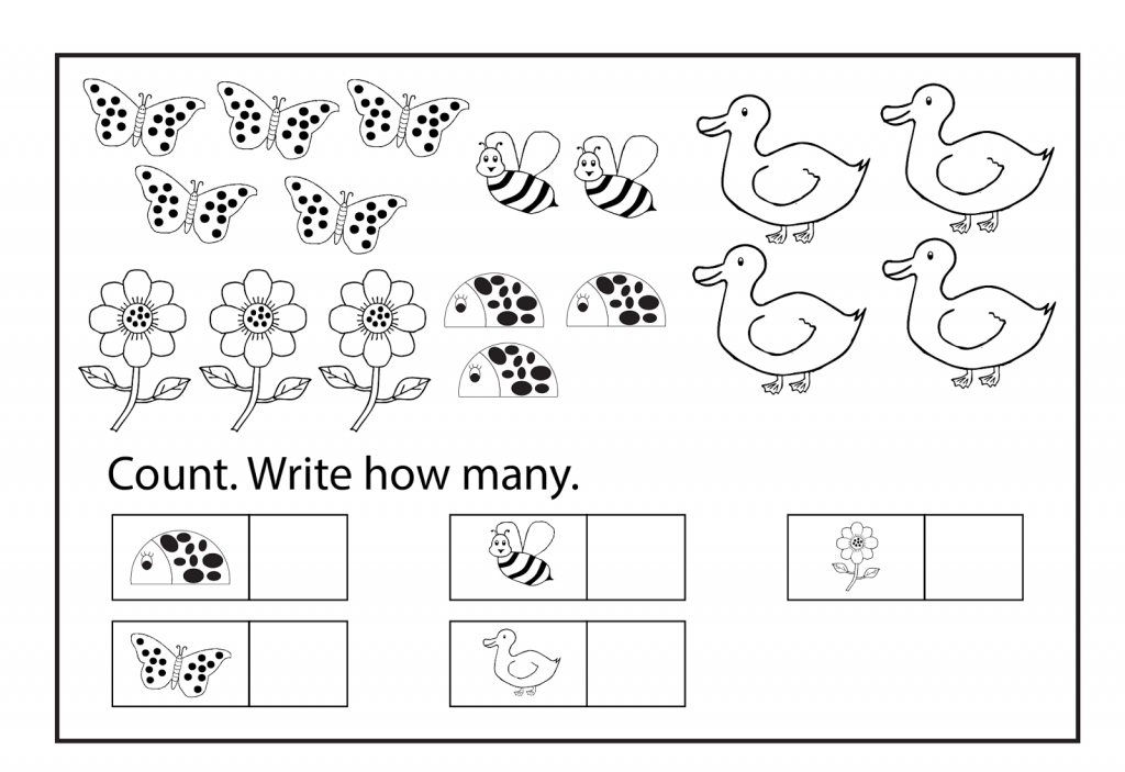 Preschool Worksheets - Counting