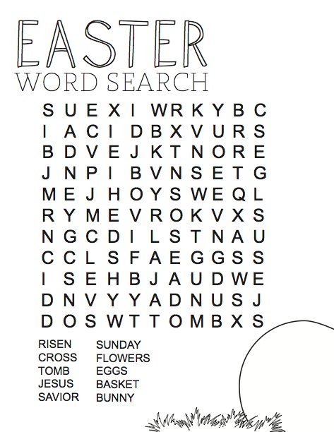 Print Easter Word Search Puzzles