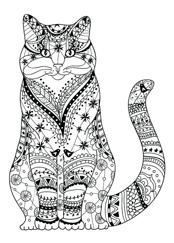 Cat Coloring Pages for Adults - Best Coloring Pages For Kids