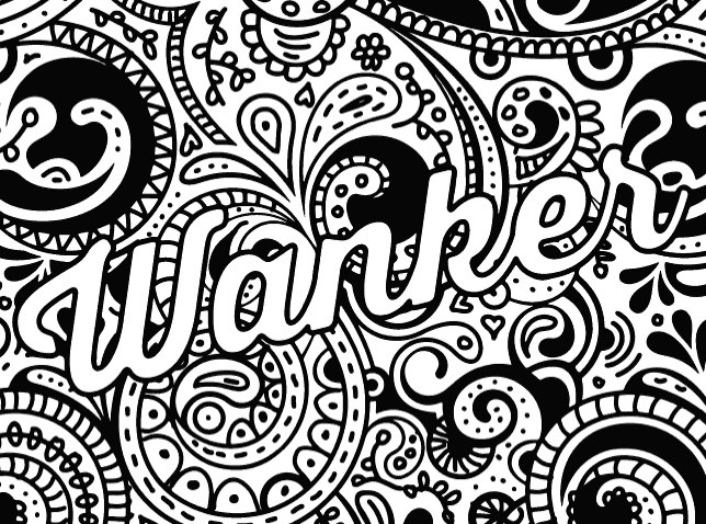 Print Funny Swear Adult Coloring Pages
