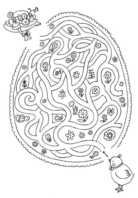 Easter Mazes - Best Coloring Pages For Kids