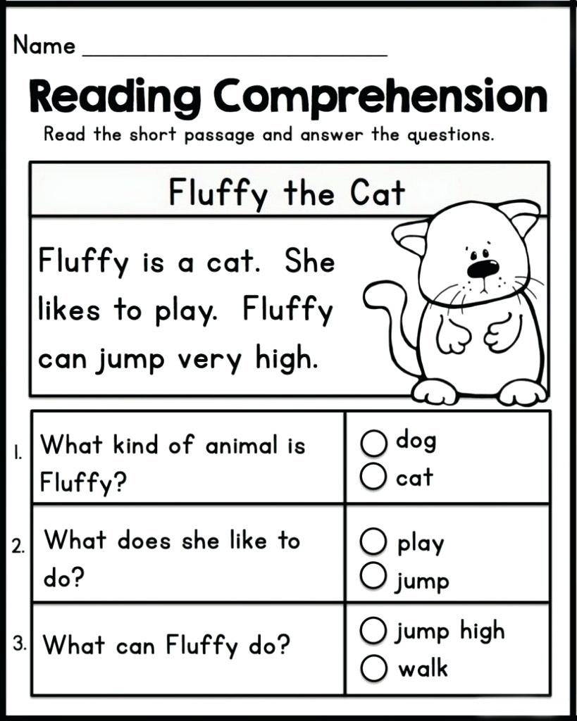 Reading Worksheets For Kindergarten Free Printables