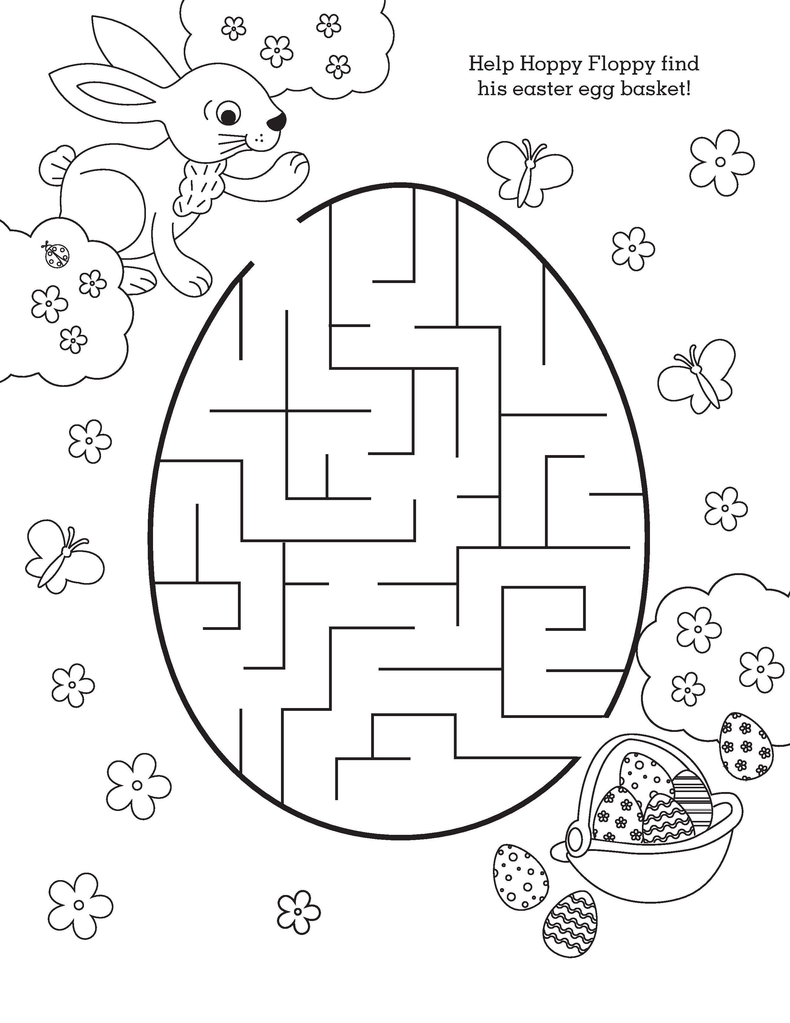 Easter Mazes Best Coloring Pages For Kids
