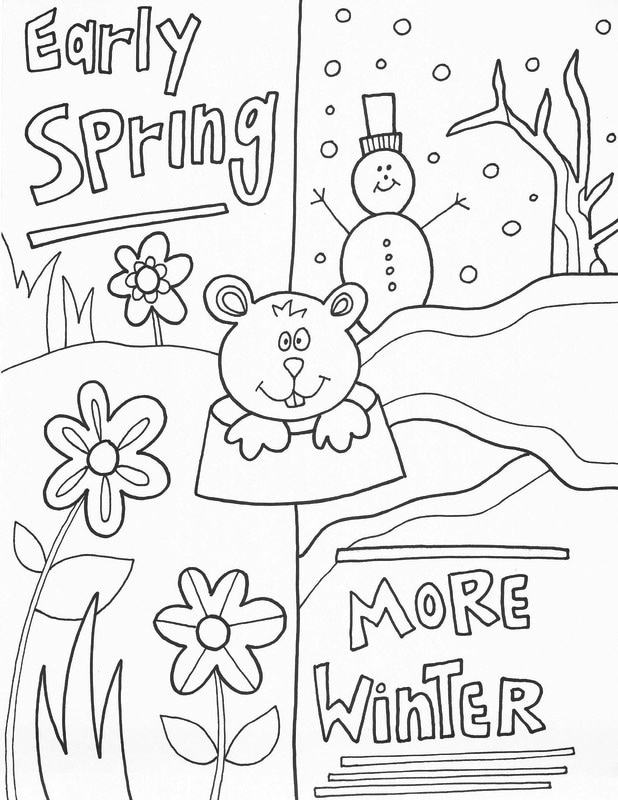 Spring Winter Groundhog Day Worksheet