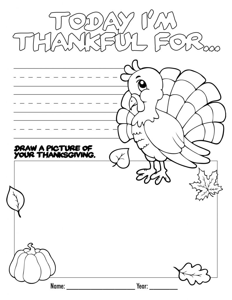 Thanksgiving Holiday Worksheet