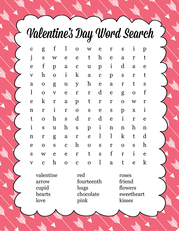 Download Valentines Word Search - Best Coloring Pages For Kids