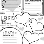 Valentines Friendship Worksheet