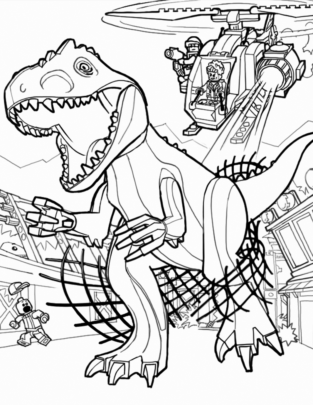 Featured image of post Jurassic Park Velociraptor Coloring Pages / He will be an able to recognize this.
