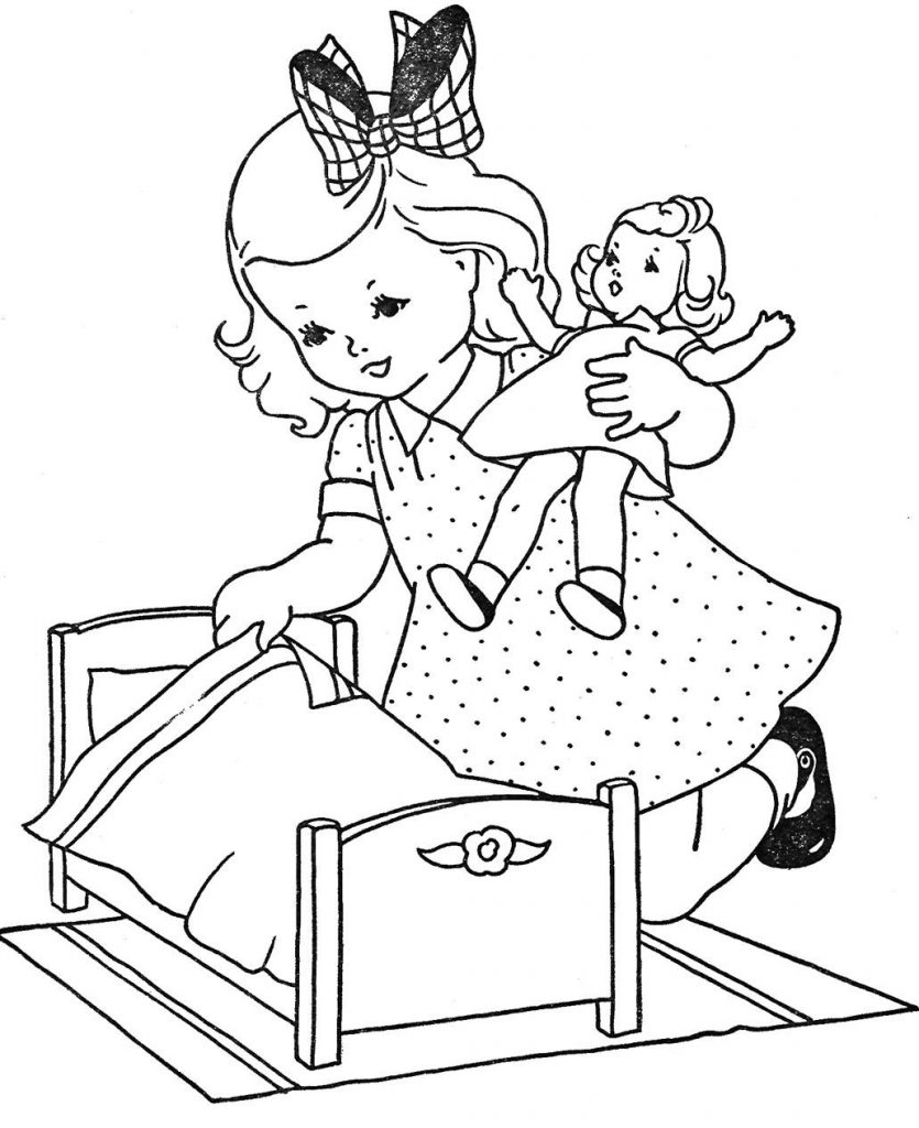 Baby Doll Coloring Pages