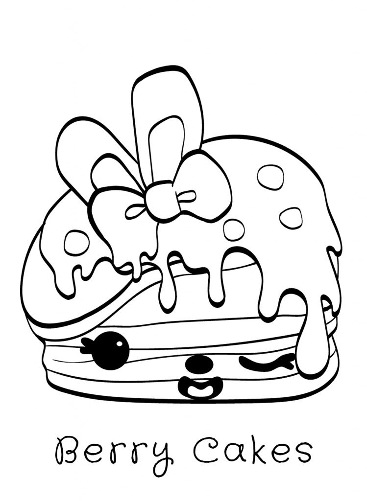 Berry Cakes Num Noms Coloring Pages