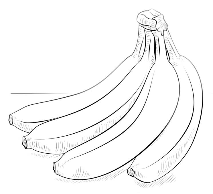 Banana Coloring Pages Best Coloring Pages For Kids