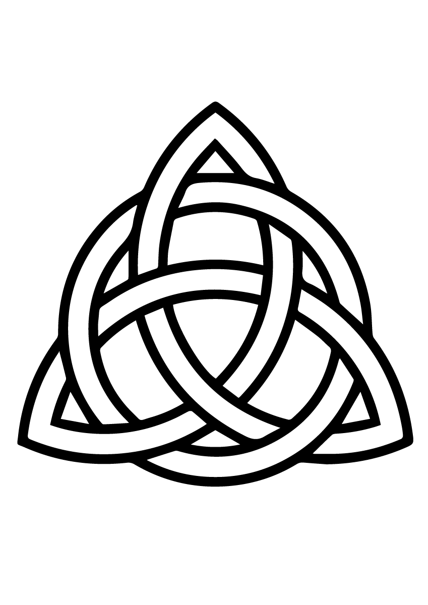 Celtic Knot Cross Coloring Pages