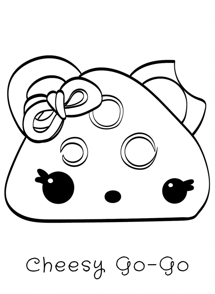 Cheesy Go Go Num Noms Coloring Pages