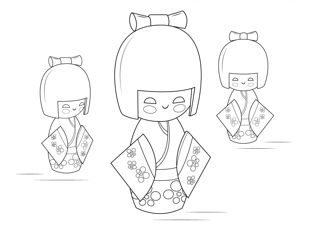 China Doll Coloring Pages