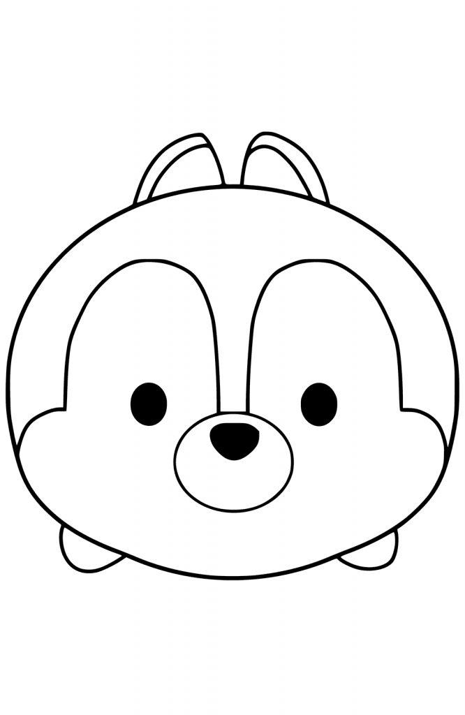 Chip Tsum Tsum Coloring Pages