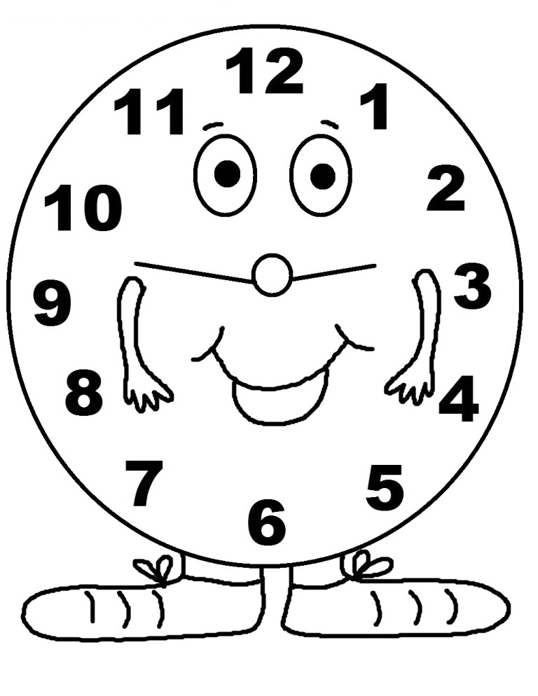 Daylight Saving Time March Coloring Page