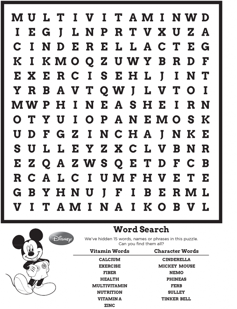 Disney Word Search