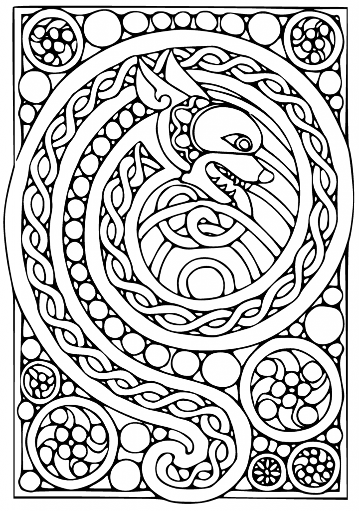 Free Celtic Art Coloring Pages