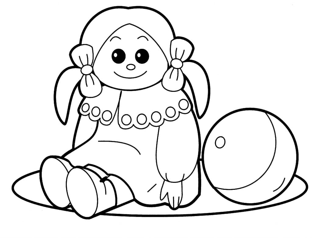 Free Doll Coloring Pages