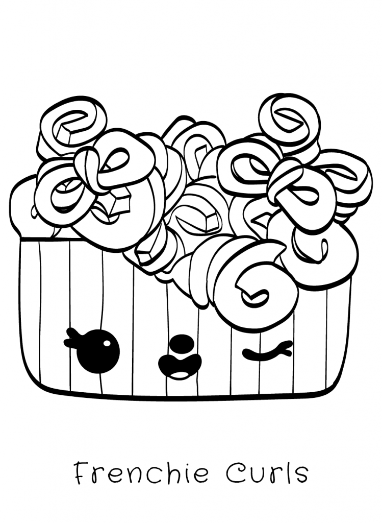 Frenchie Curls Num Noms Coloring Pages