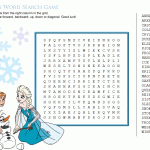 Frozen Disney Word Search