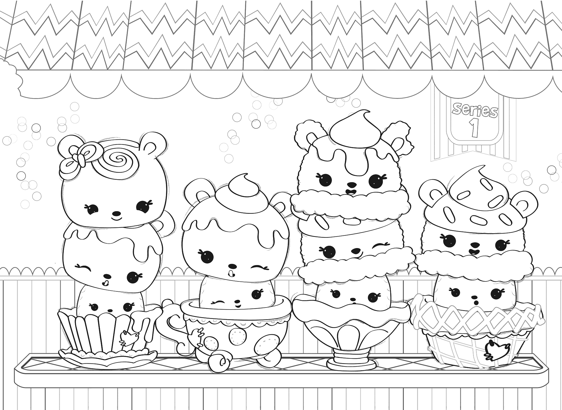 Num Noms Coloring Pages.