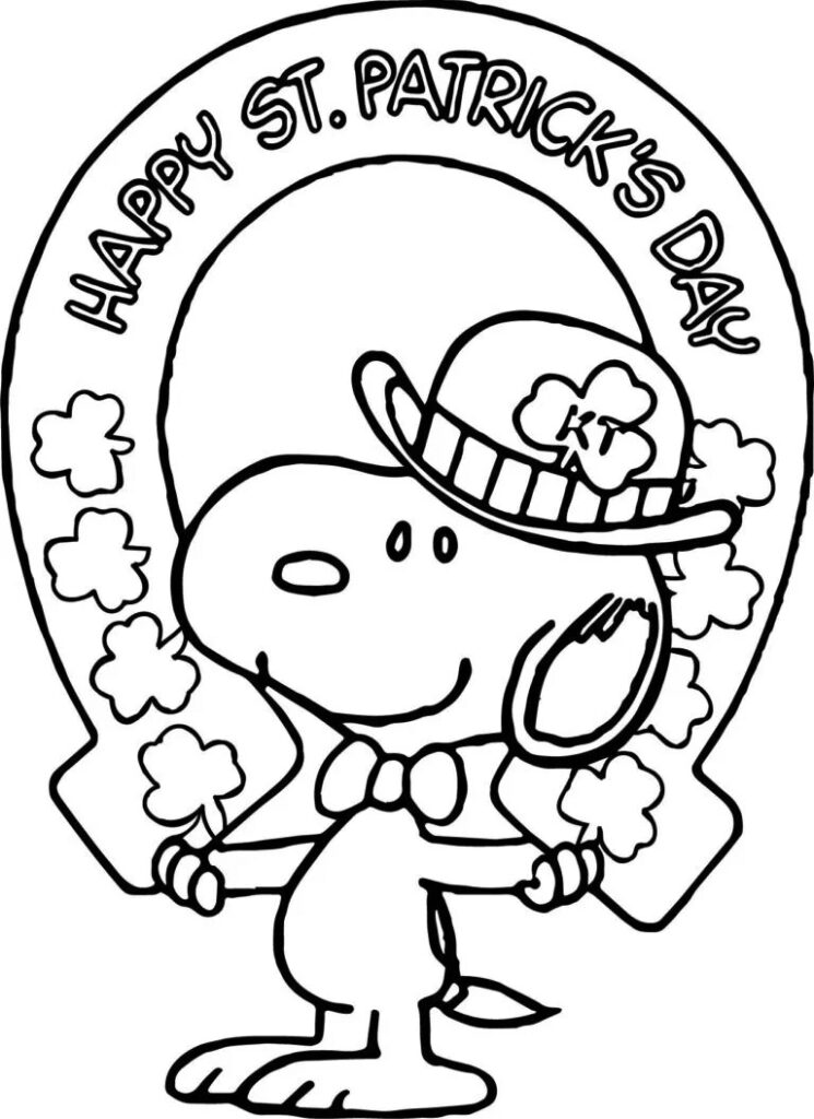 Happy St Patricks Day Coloring Page