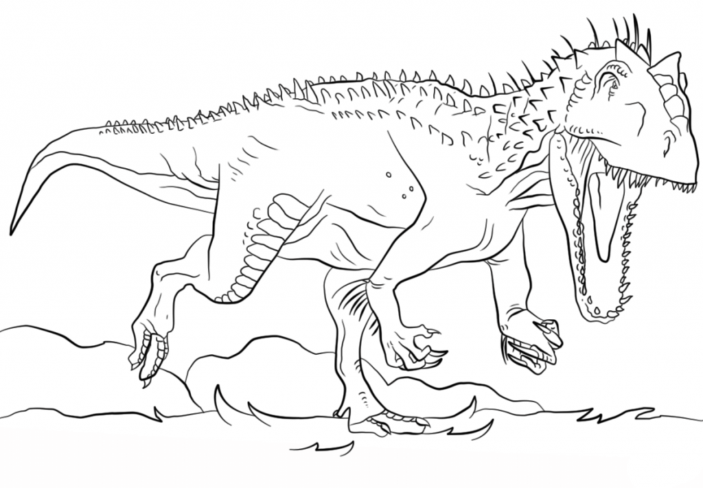 Jurassic World Dinosaur Coloring Pages