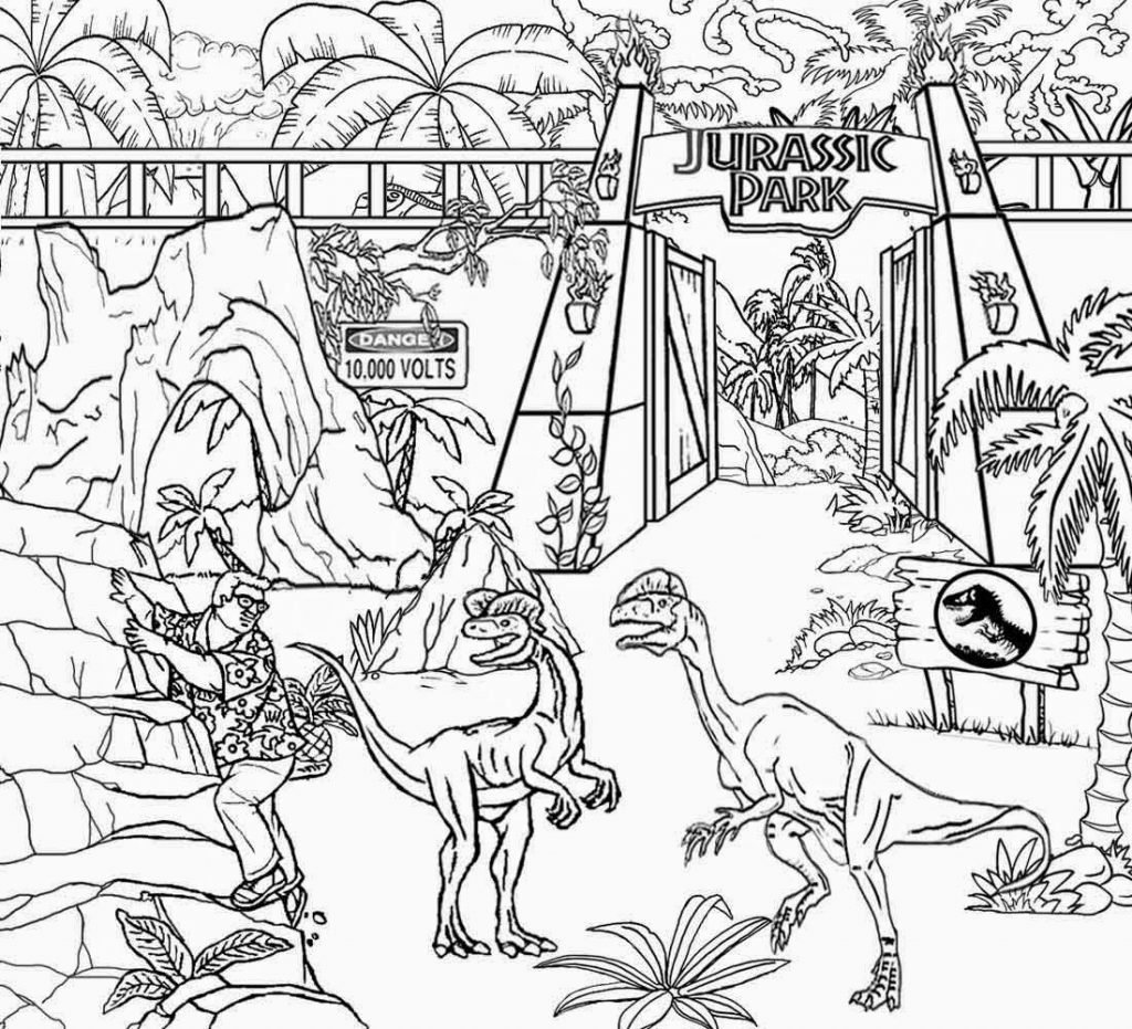 Jurassic World Printable Coloring Pages