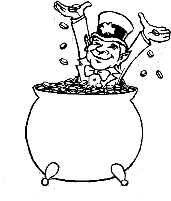 Pot Of Gold Coloring Pages Best Coloring Pages For Kids