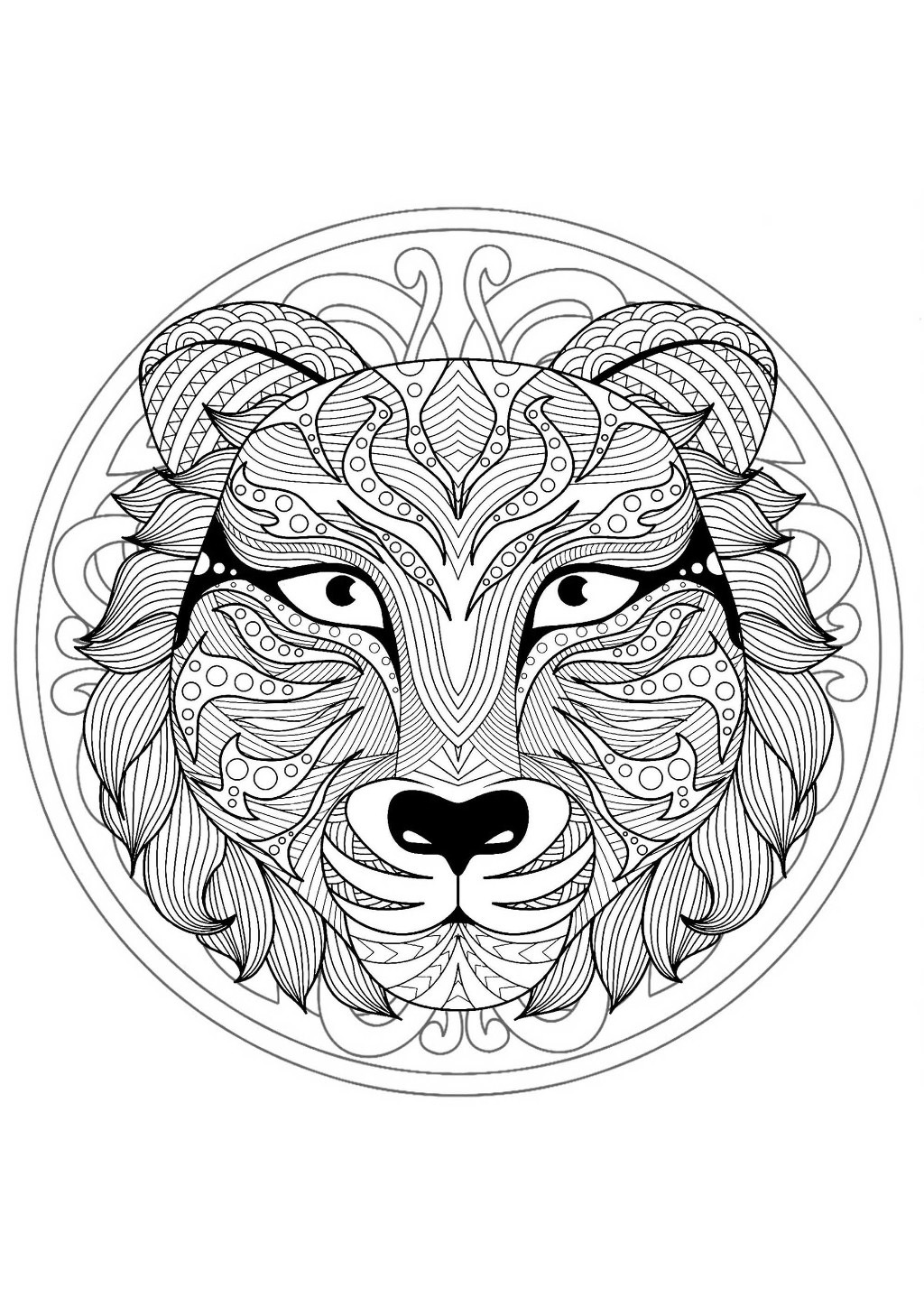 11 Animal Mandala Coloring Pages Printable