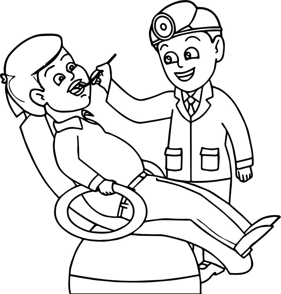 March 6 National Dentist Day Coloring Page