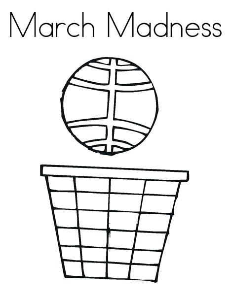 March Madness Coloring Pages