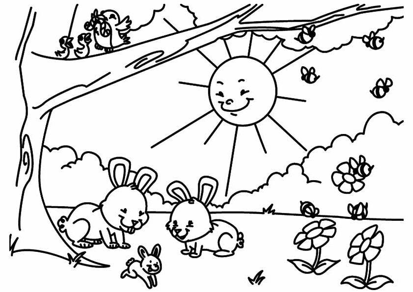 March Means New Life Coloring Page