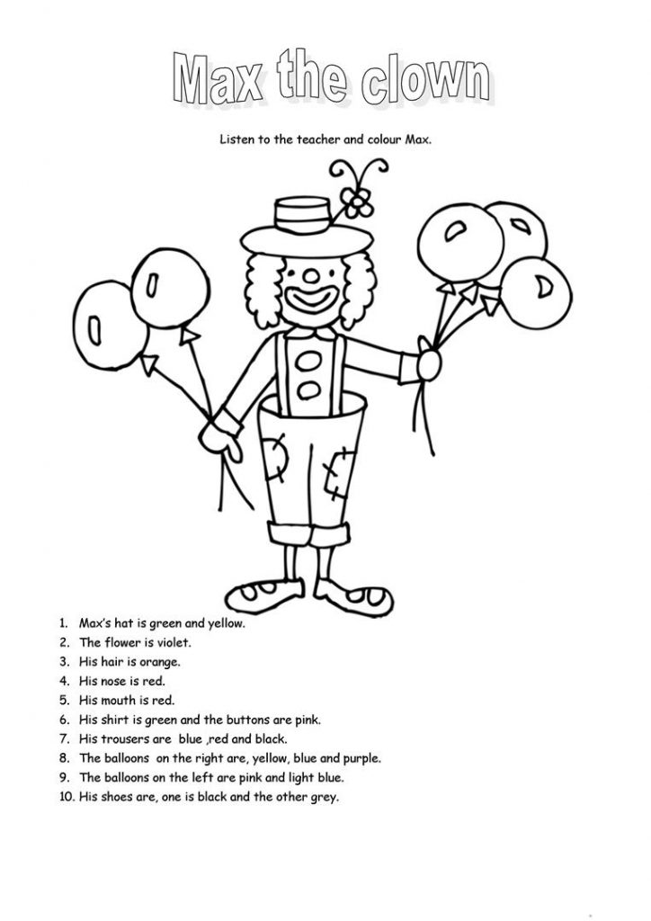 Mardi Gras Worksheet