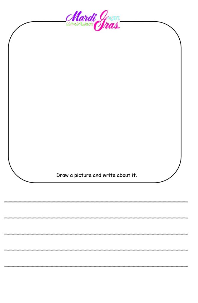 Mardi Gras Writing Worksheets