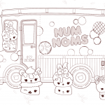 Num Noms Coloring Pages