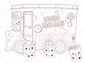Num Noms Coloring Pages