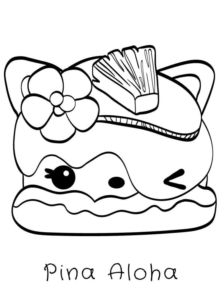 Pina Aloha Num Noms Coloring Pages