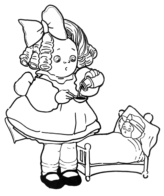 Doll Coloring Pages - Best Coloring Pages For Kids