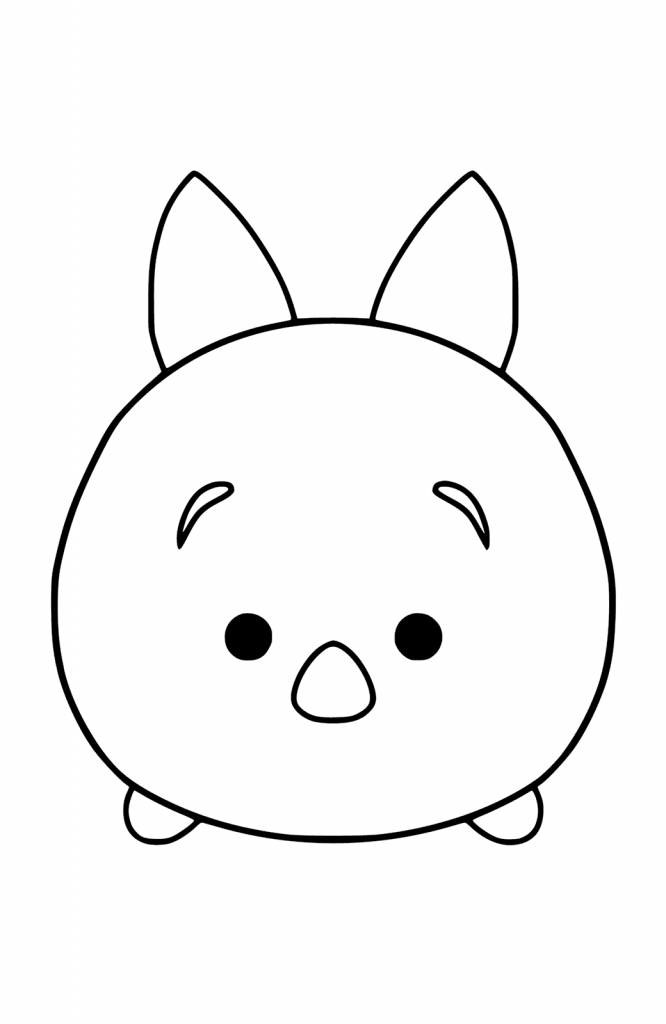 Pooh Piglet Tsum Tsum Coloring Pages