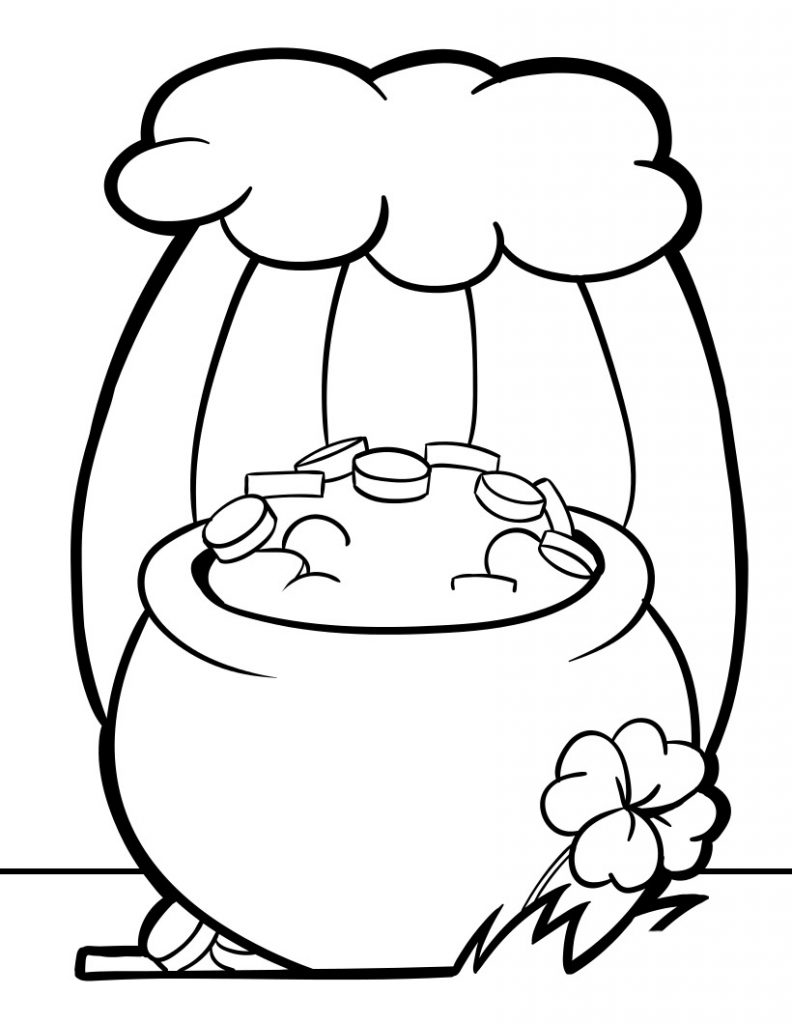 Pot of Gold Coloring Pages - Best Coloring Pages For Kids