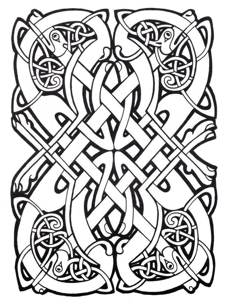 Print Free Celtic Coloring Pages