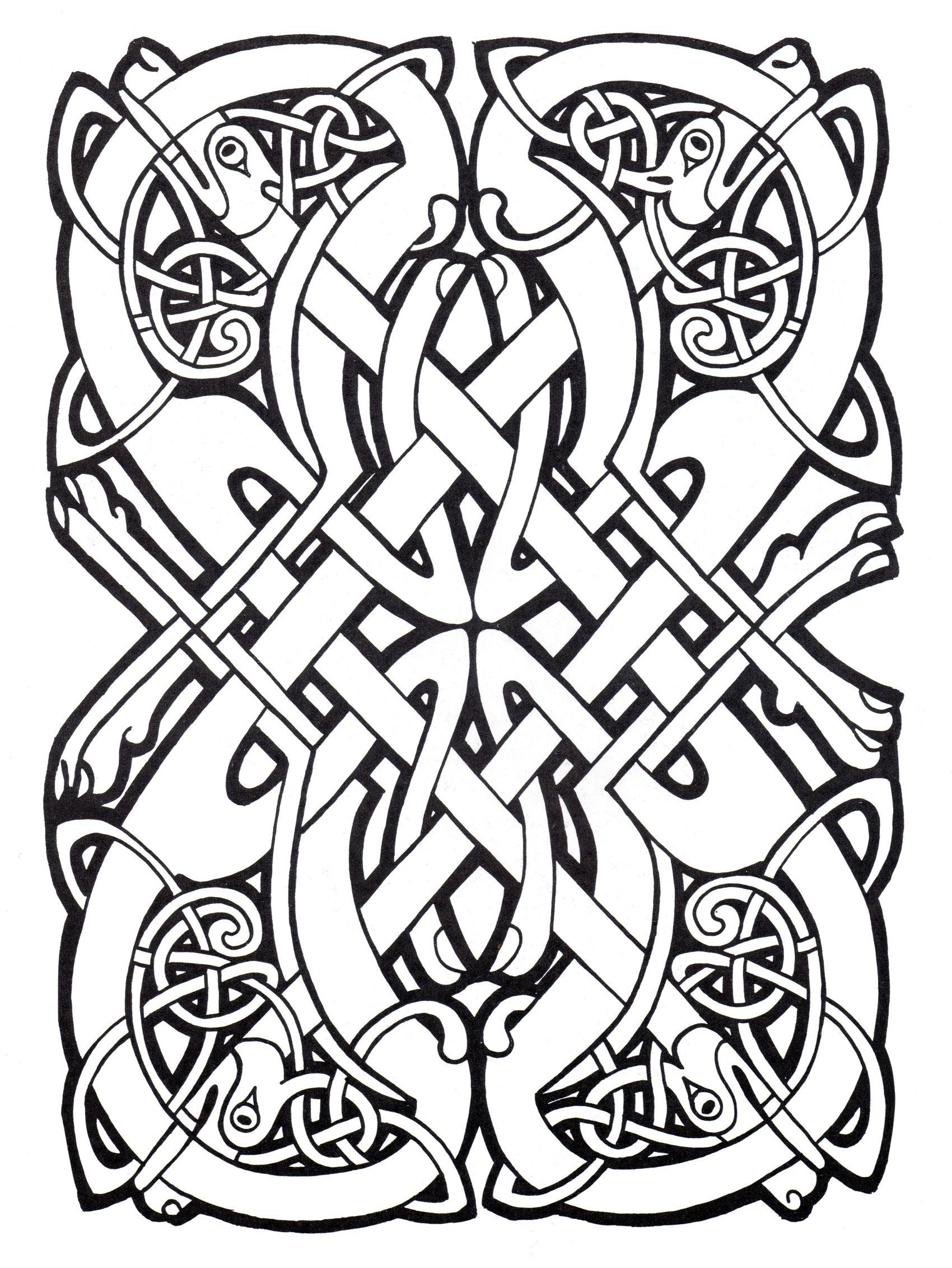 Free Printable Celtic Coloring Pages - Printable Templates