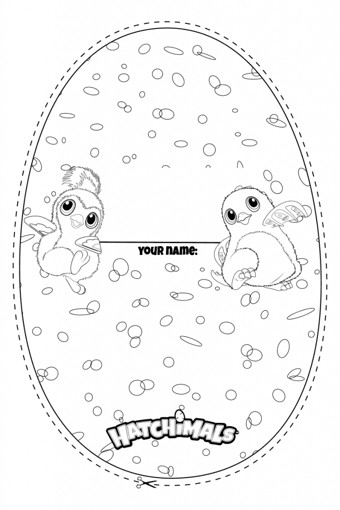 Printable Hatchimals Coloring Pages