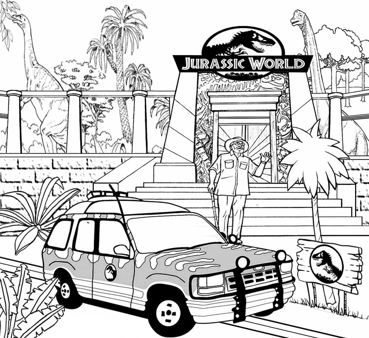 Coloriage A Imprimer Jurassic World