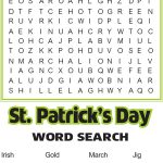 Printable St Patricks Day Word Search