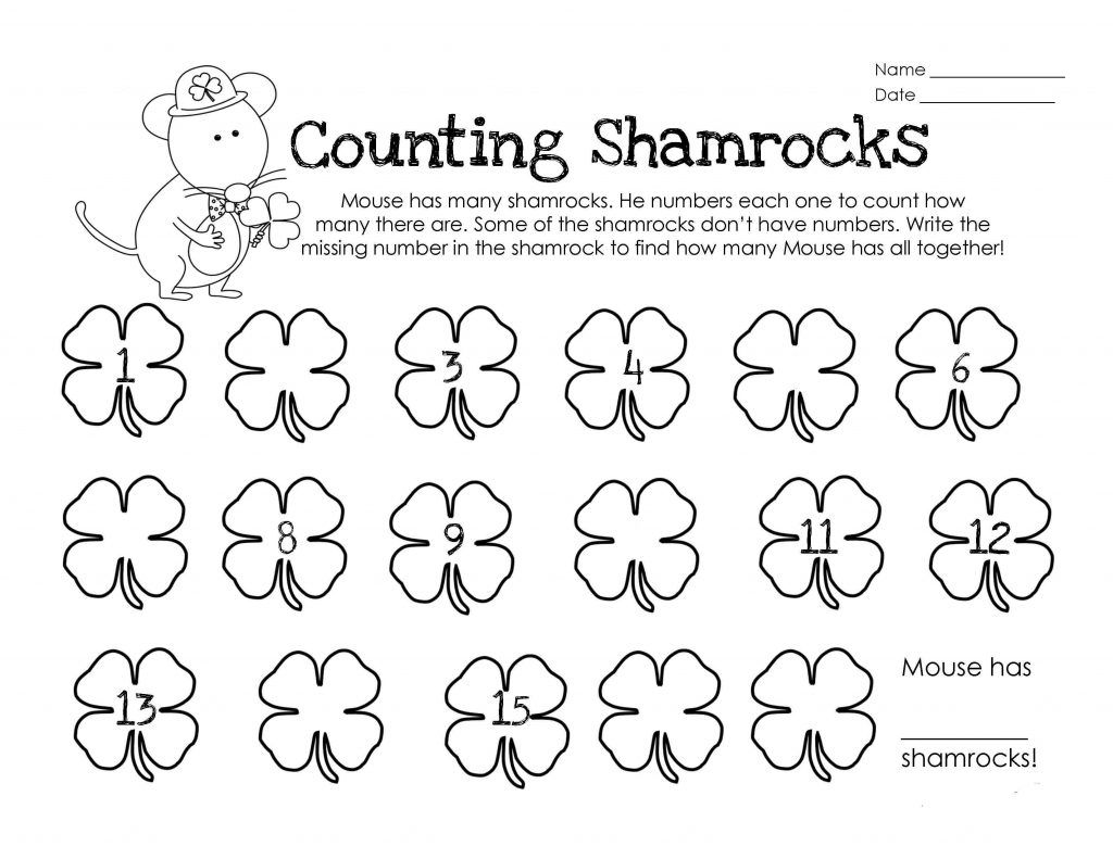 Printable St Patricks Day Worksheets